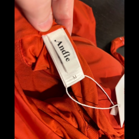 Andie Swim The Luzon Halter Eco Nylon One Piece Swimsuit Chili Pepper Size M NWT - Picture 12 of 16